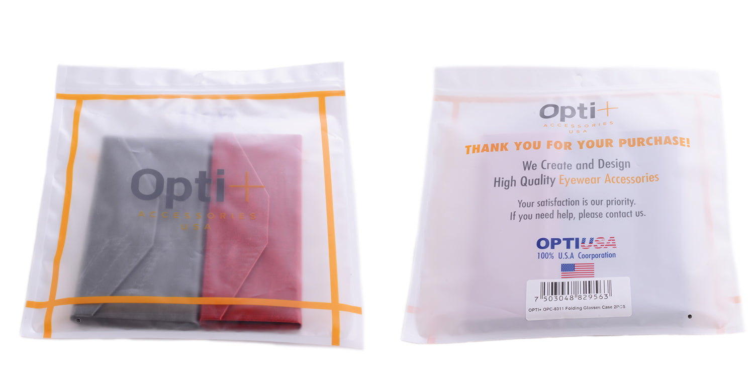 OPC-8311 | Faux Leather Hard Optical Case 2PCS | Multi