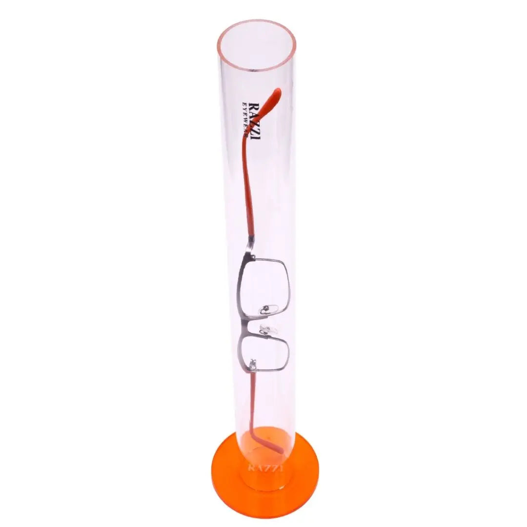 RAD-8117-3 | Arcylic Tube Display for Flex 180 Degree Glasses | Orange | Razzi Pop Material
