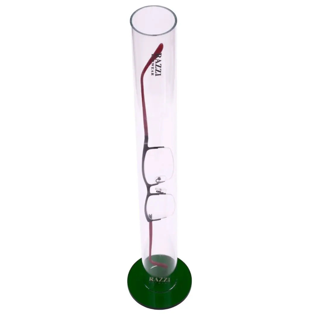 RAD-8117-4 | Arcylic Tube Display for Flex 180 Degree Glasses | Green | Razzi Pop Material