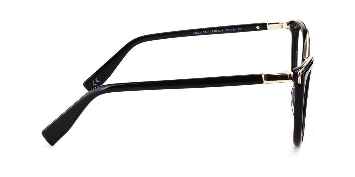 MX2112A-1 | Women | Shiny Black | Acetate Glasses
