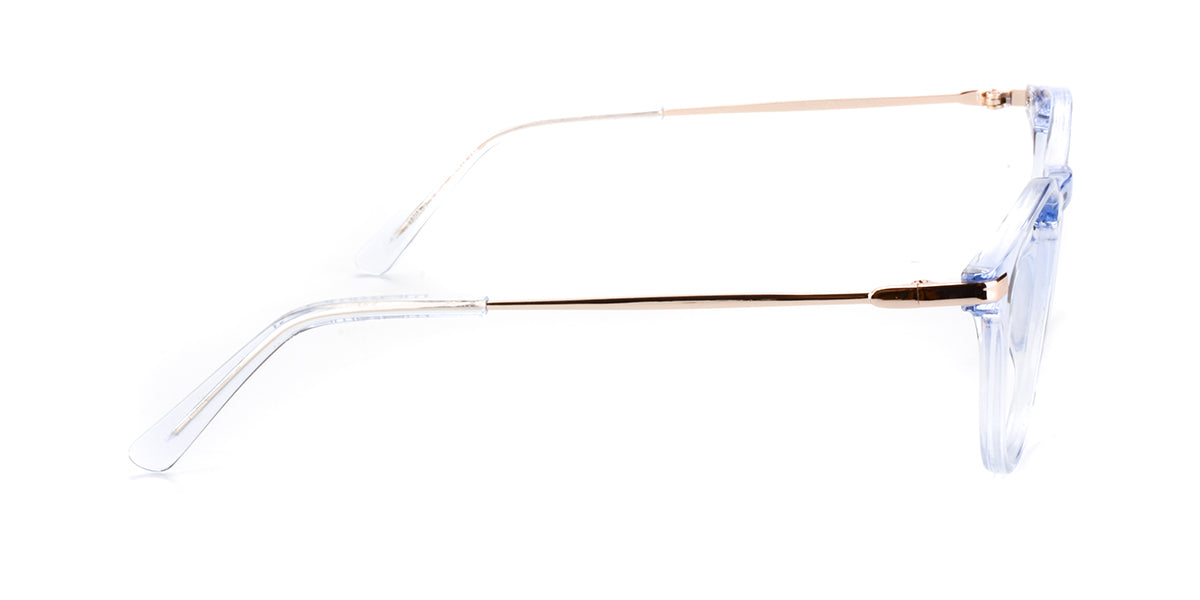 MX2130A-2 | Women | Shiny Blue | Acetate Glasses