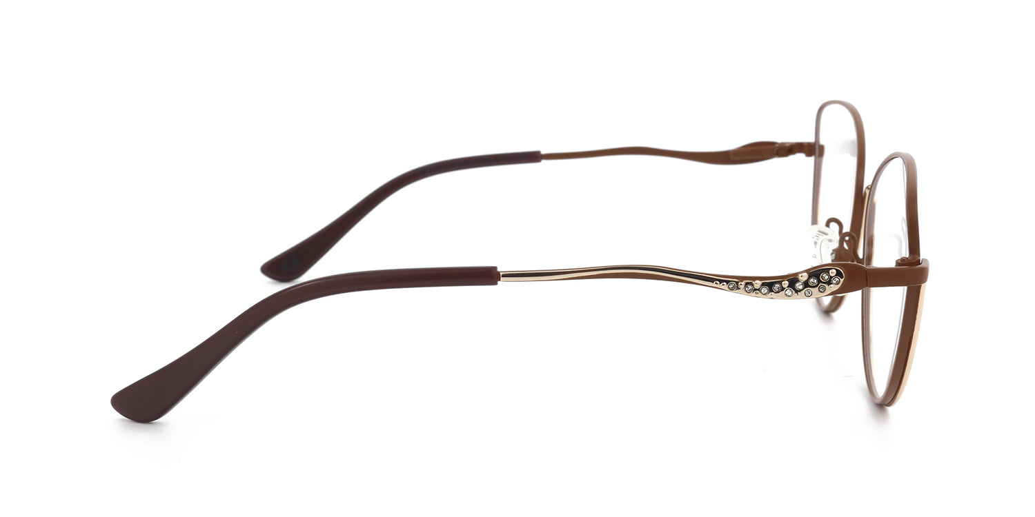MX2169A-2 | Women | Matte Brown | Metal Glasses