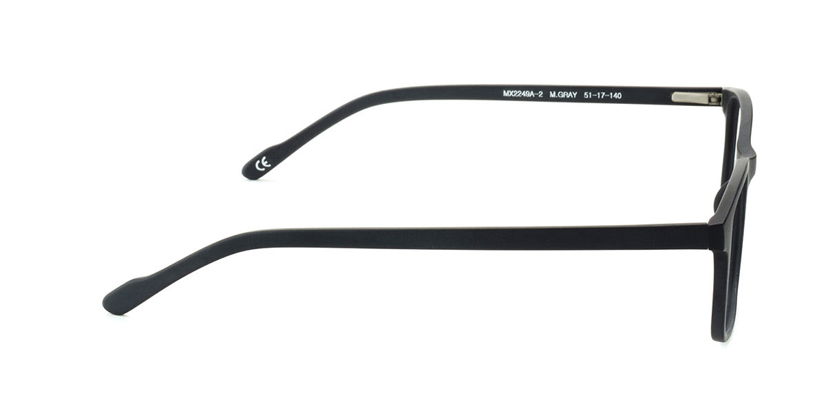 MX2249A-2 | Unisex | Matte Gray | Acetate Glasses