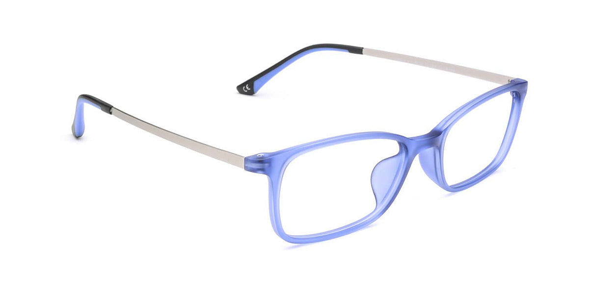 MX4027 1638 1 Unisex Matte Blue Beta Titanium Glasses