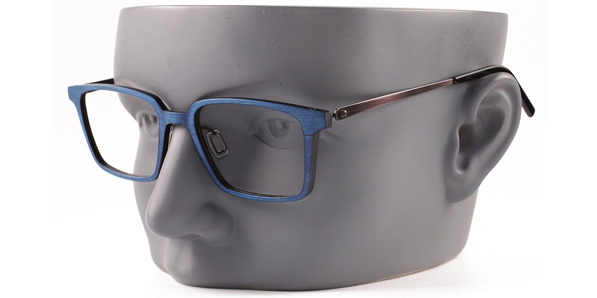 MX4708-3 | Unisex | Matte Blue | Wood Glasses