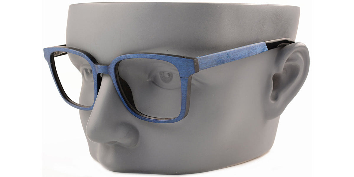 MX4710-2 | Men | Matte Blue | Wood Glasses