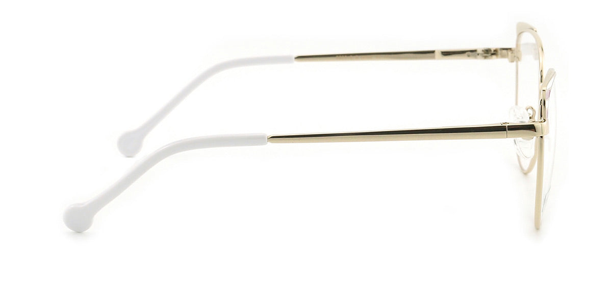 MX9023-2 | Women | Shiny White | Metal Glasses