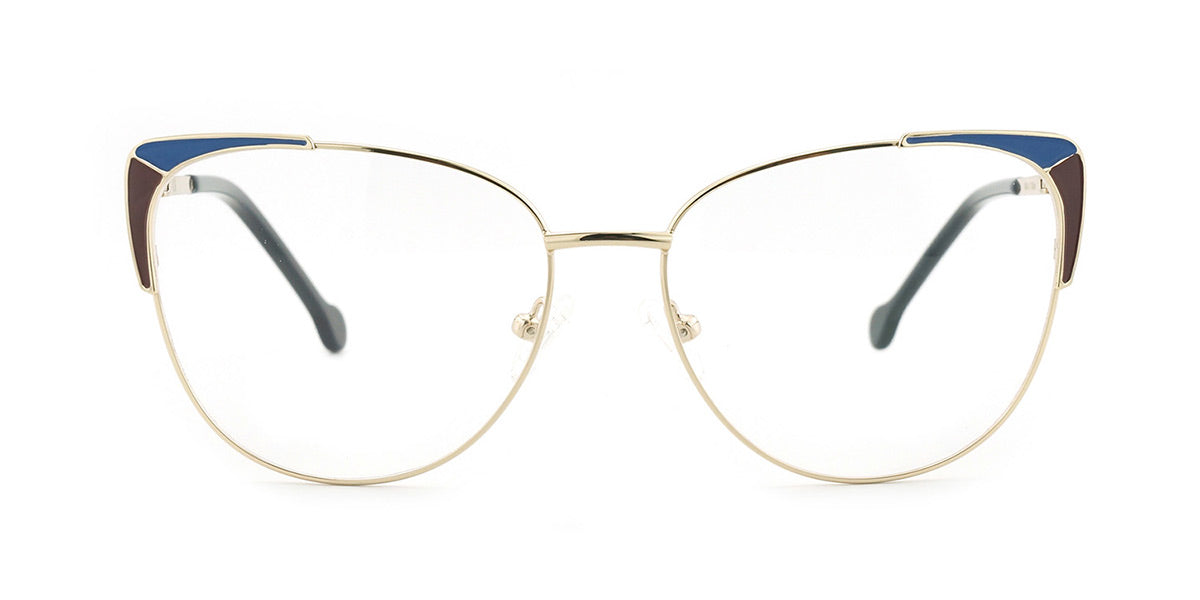 MX9024-2 | Women | Shiny Blue | Metal Glasses