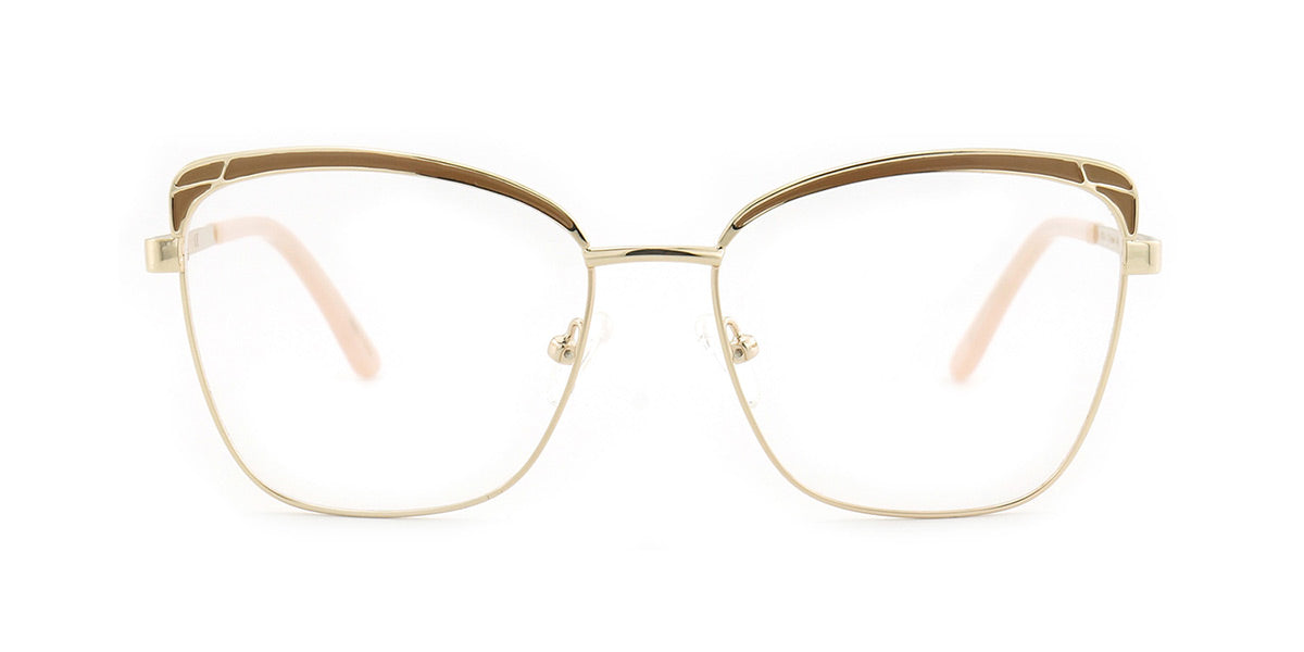 MX9025-1 | Women | Shiny Brown | Metal Glasses