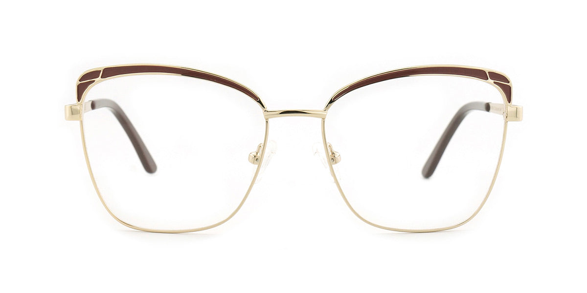 MX9025-2 | Women | Shiny Burgundy | Metal Glasses