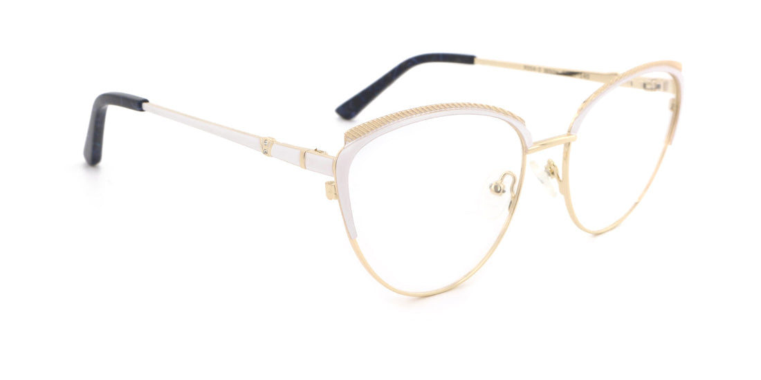 Women | Matte White | Metal Glasses - MX9054-3