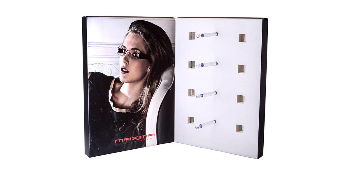 Cardboard Display Rack | Gray | Maxima Pop Material - MXP-8082-1