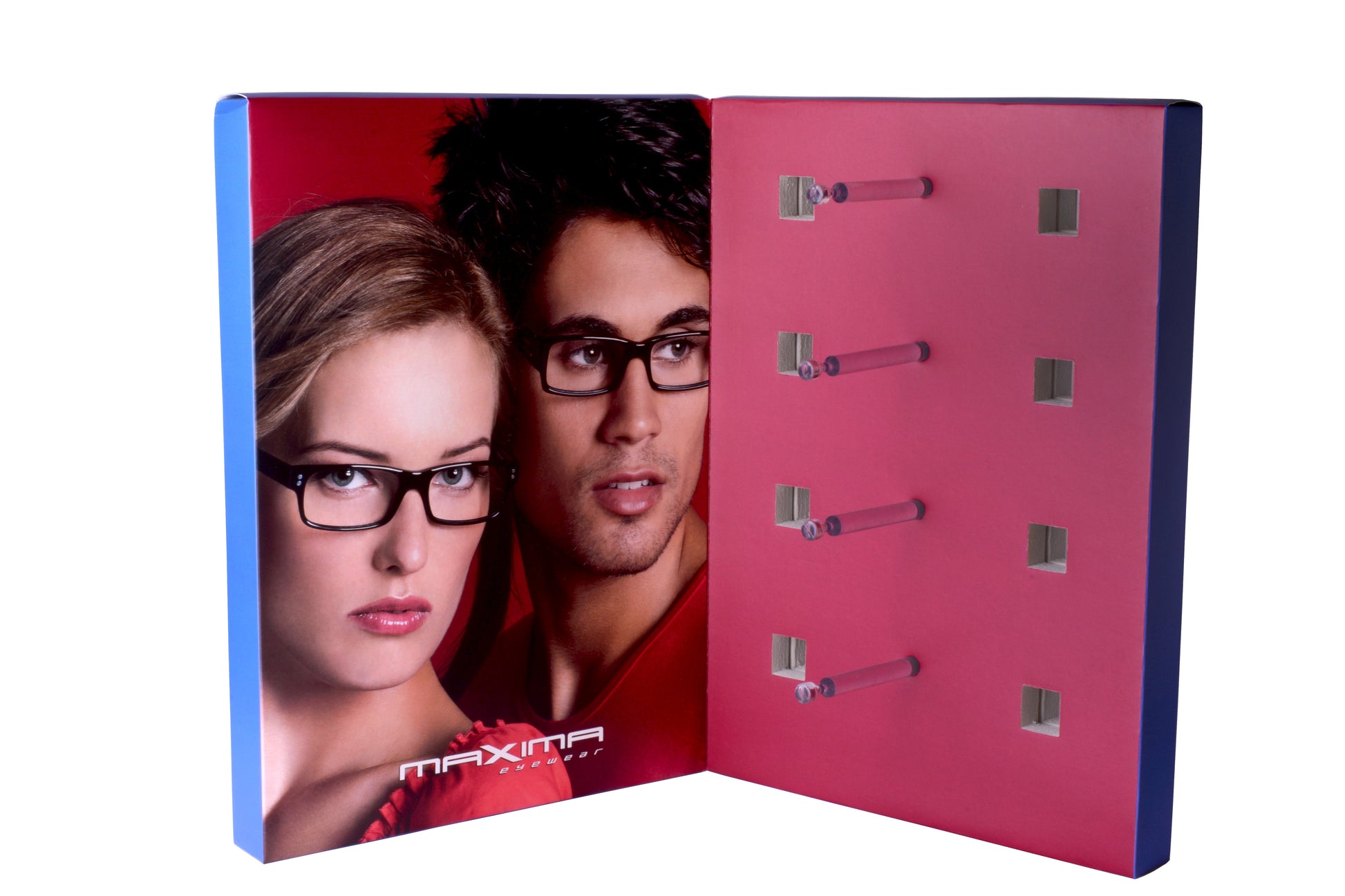 Cardboard Display Rack | Red | Maxima Pop Material - MXP-8082-2