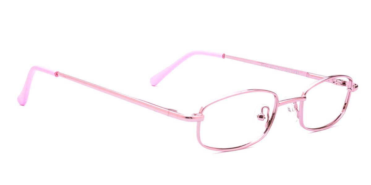 RA310-1 Kids Shiny Pink Metal Glasses