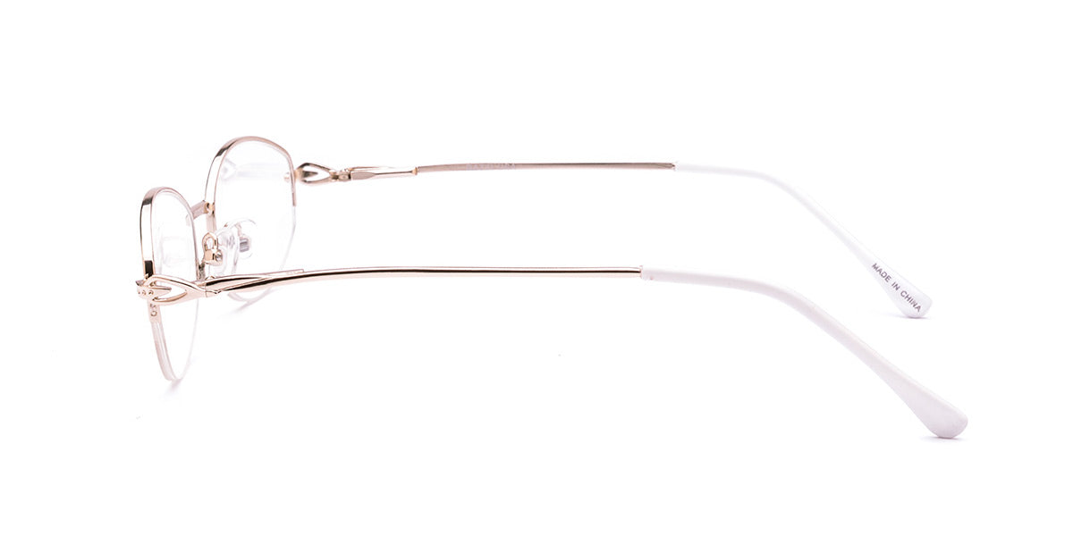 RA312-3 | Women | Shiny Gold | Metal Glasses