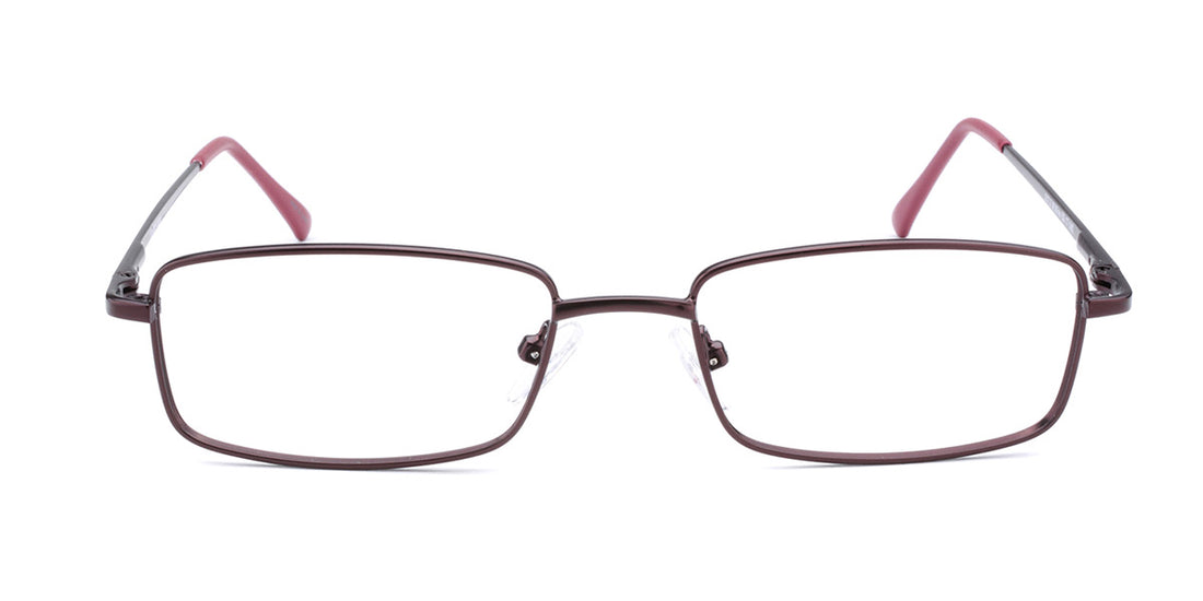 RA317-2 | Unisex | Matte Burgundy | Metal Glasses