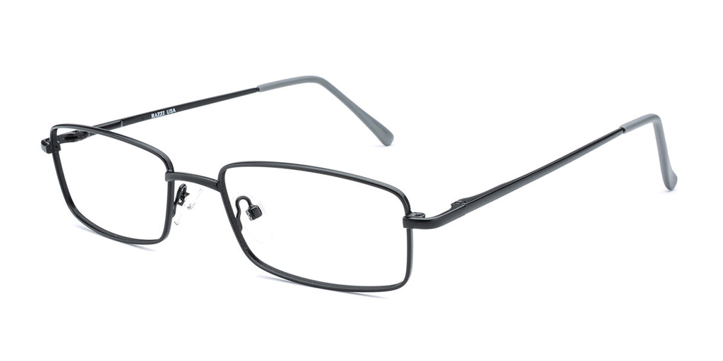 RA317-3 | Unisex | Matte Black | Metal Glasses