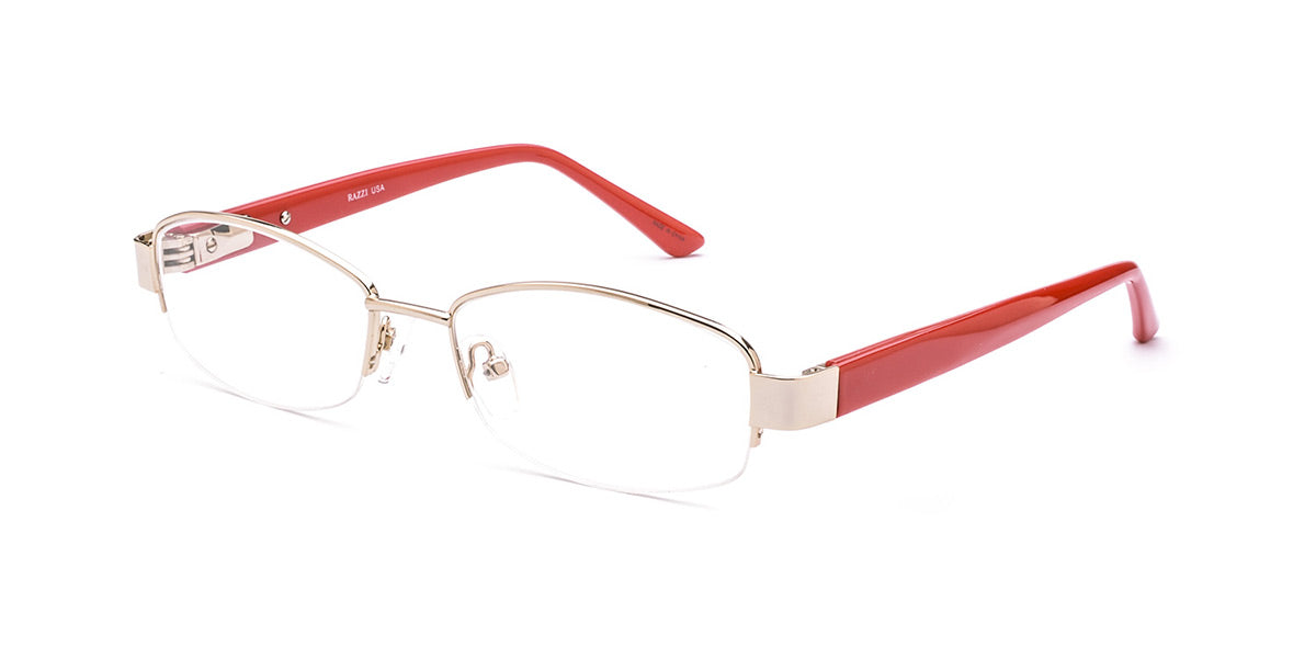 RA511-3 | Women | Shiny Gold | Metal Glasses
