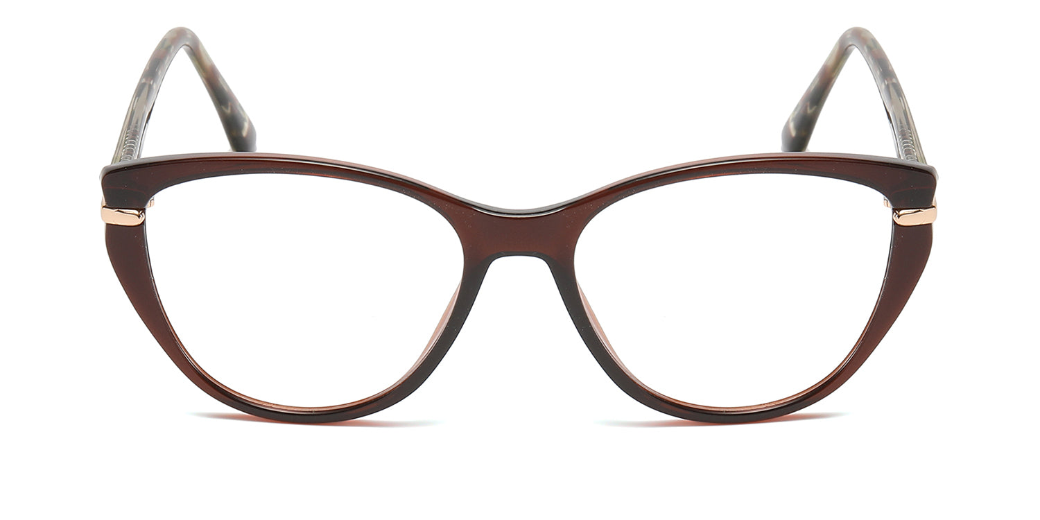 RA570-2 | Women | Shiny Brown | TR-90 Glasses