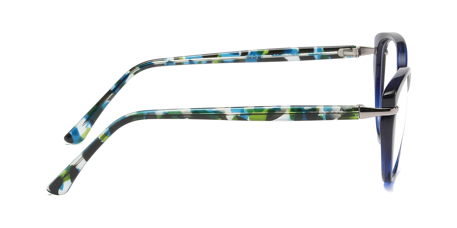 RA570-3 | Women | Shiny Blue | TR-90 Glasses