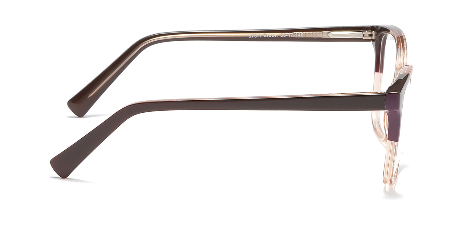 RA573-1 | Women | Shiny Brown | TR-90 Glasses