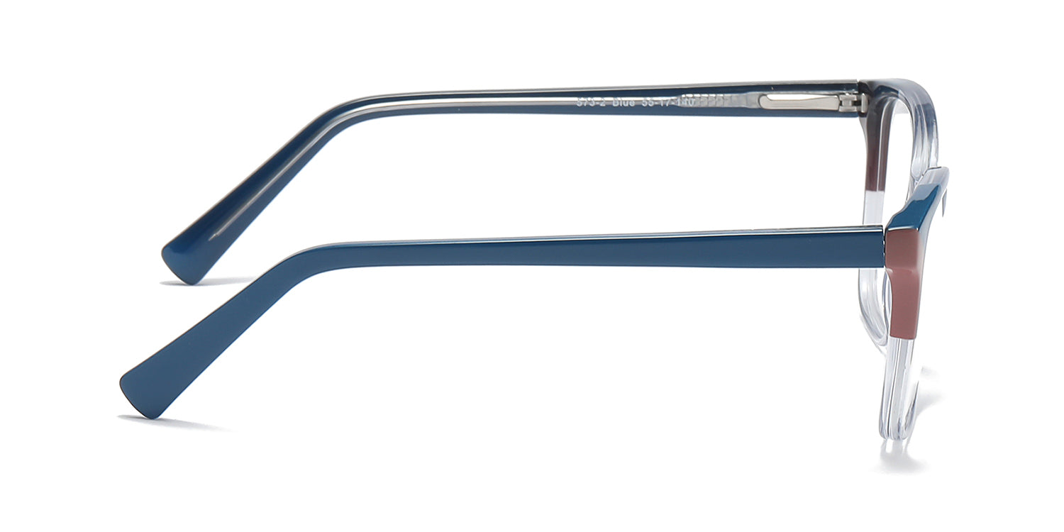 RA573-2 | Women | Shiny Blue | TR-90 Glasses