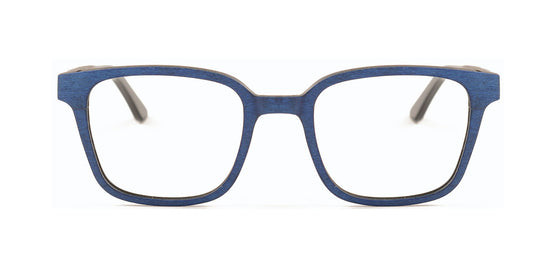 Maxima Matte Blue Wood Series Square Reading Glasses Maxima Matte Blue Wood Series Square Reading Glasses