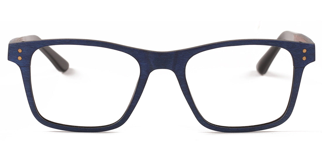 MX4712-3 | Men | Matte Blue | Wood Glasses