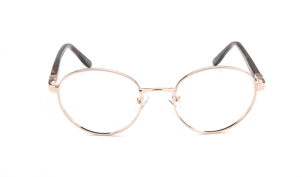 RA437-2 | Unisex | Shiny Gold | Metal Glasses