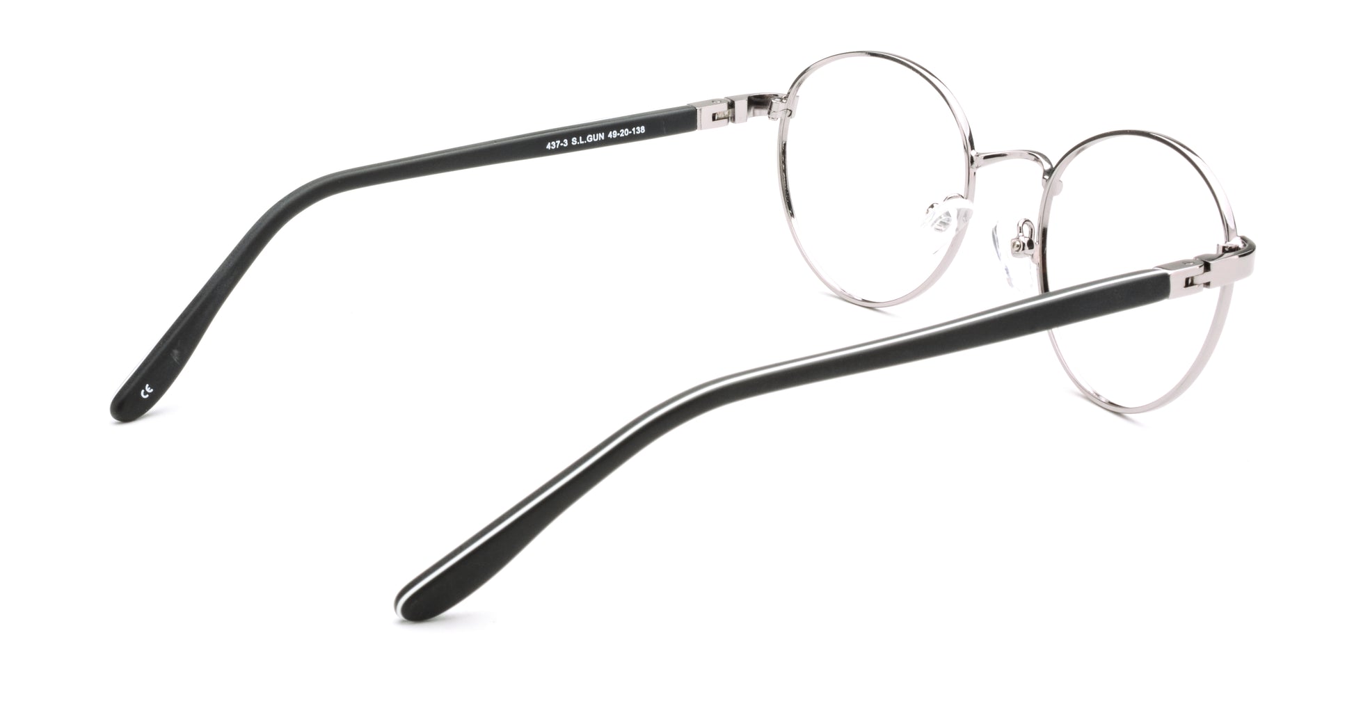 RA437-3 | Unisex | Shiny Gun | Metal Glasses