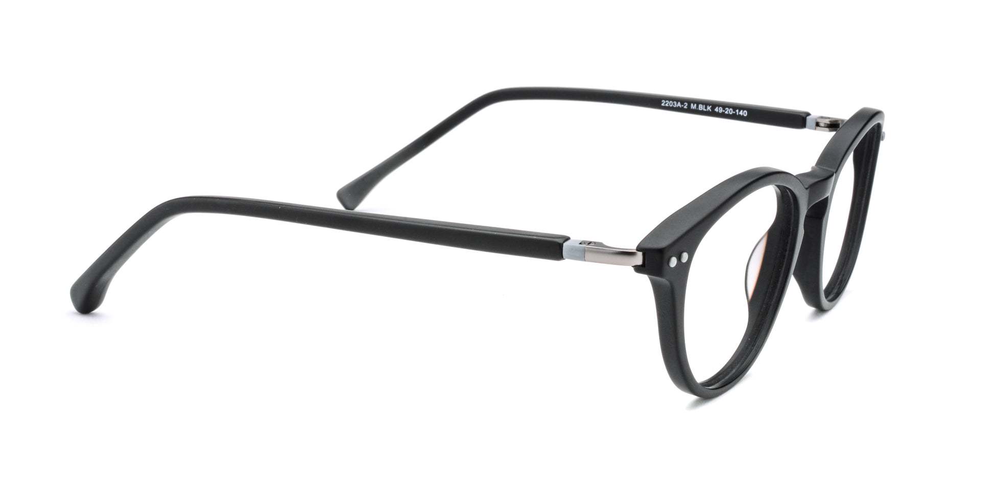 MX2203A-2 | Unisex | Matte Black | Acetate Glasses