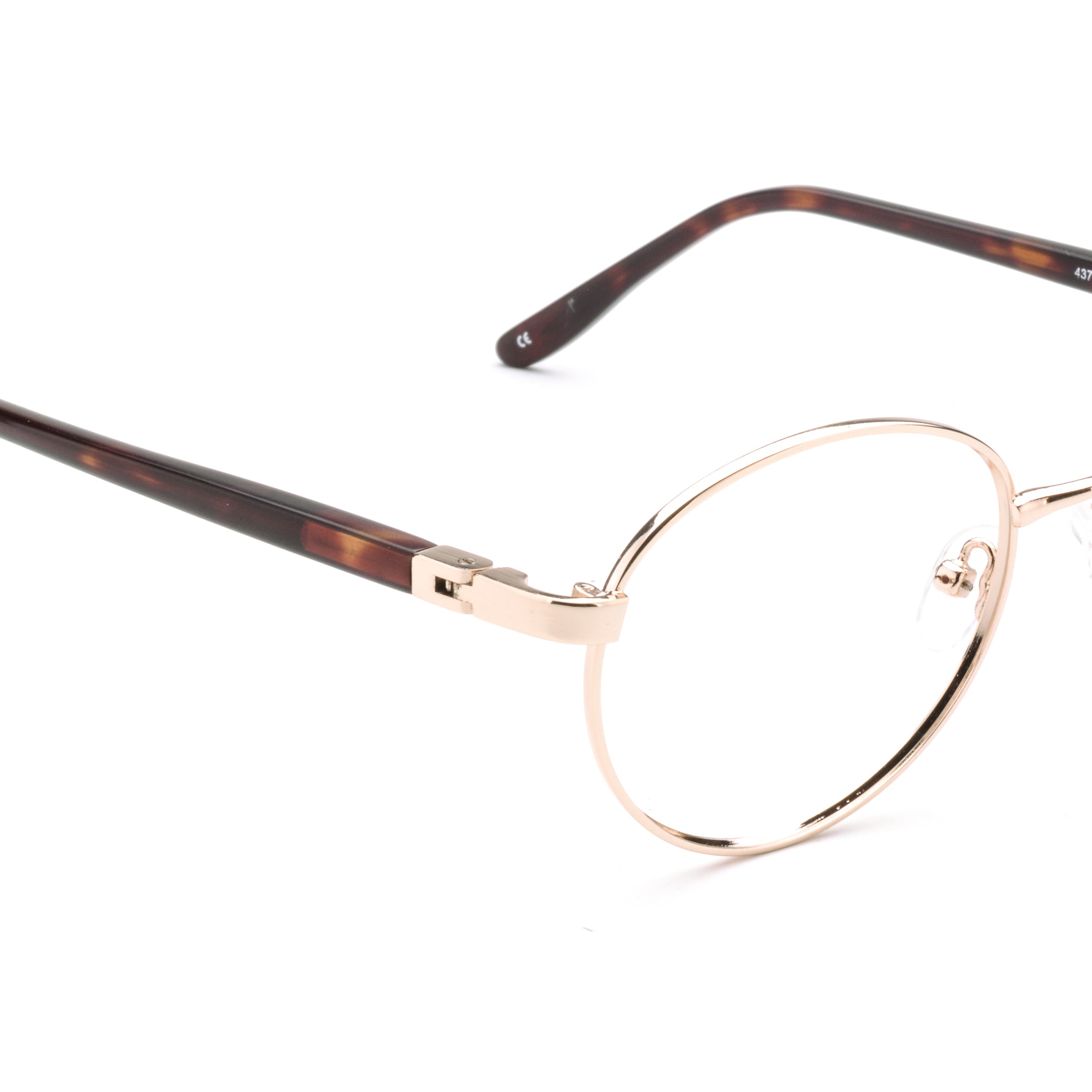 RA437-2 | Unisex | Shiny Gold | Metal Glasses