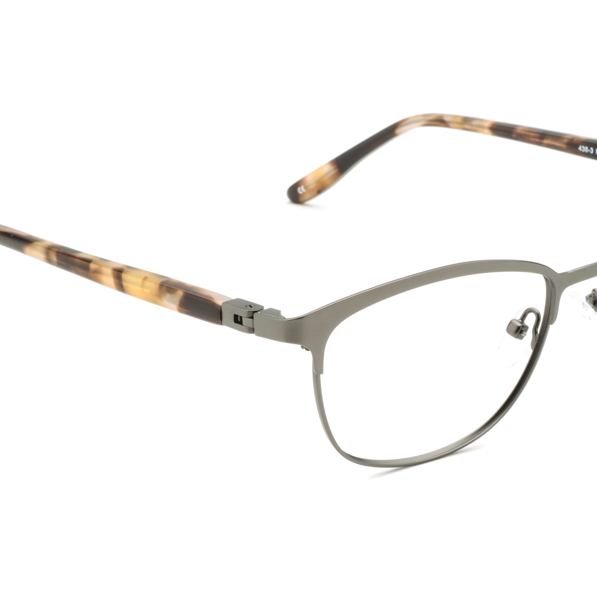 RA436-3 | Women | Matte Gun | Metal Glasses