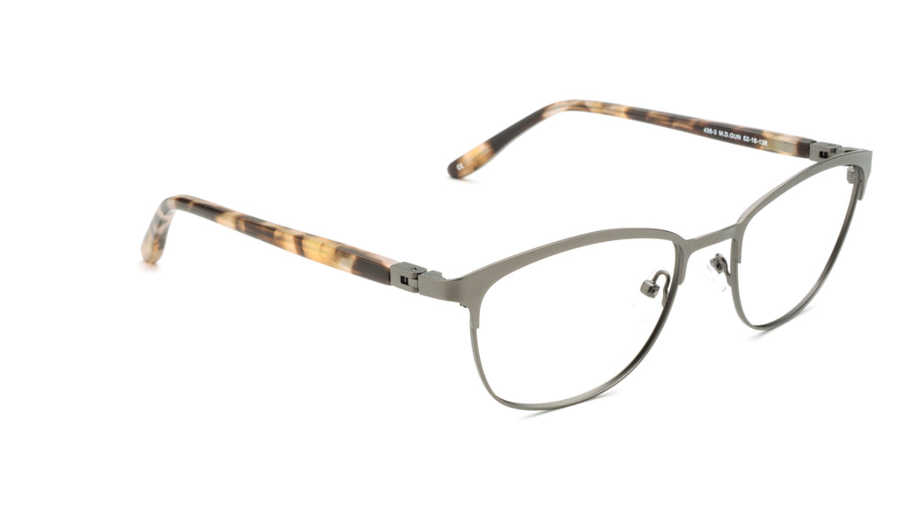 RA436-3 | Women | Matte Gun | Metal Glasses