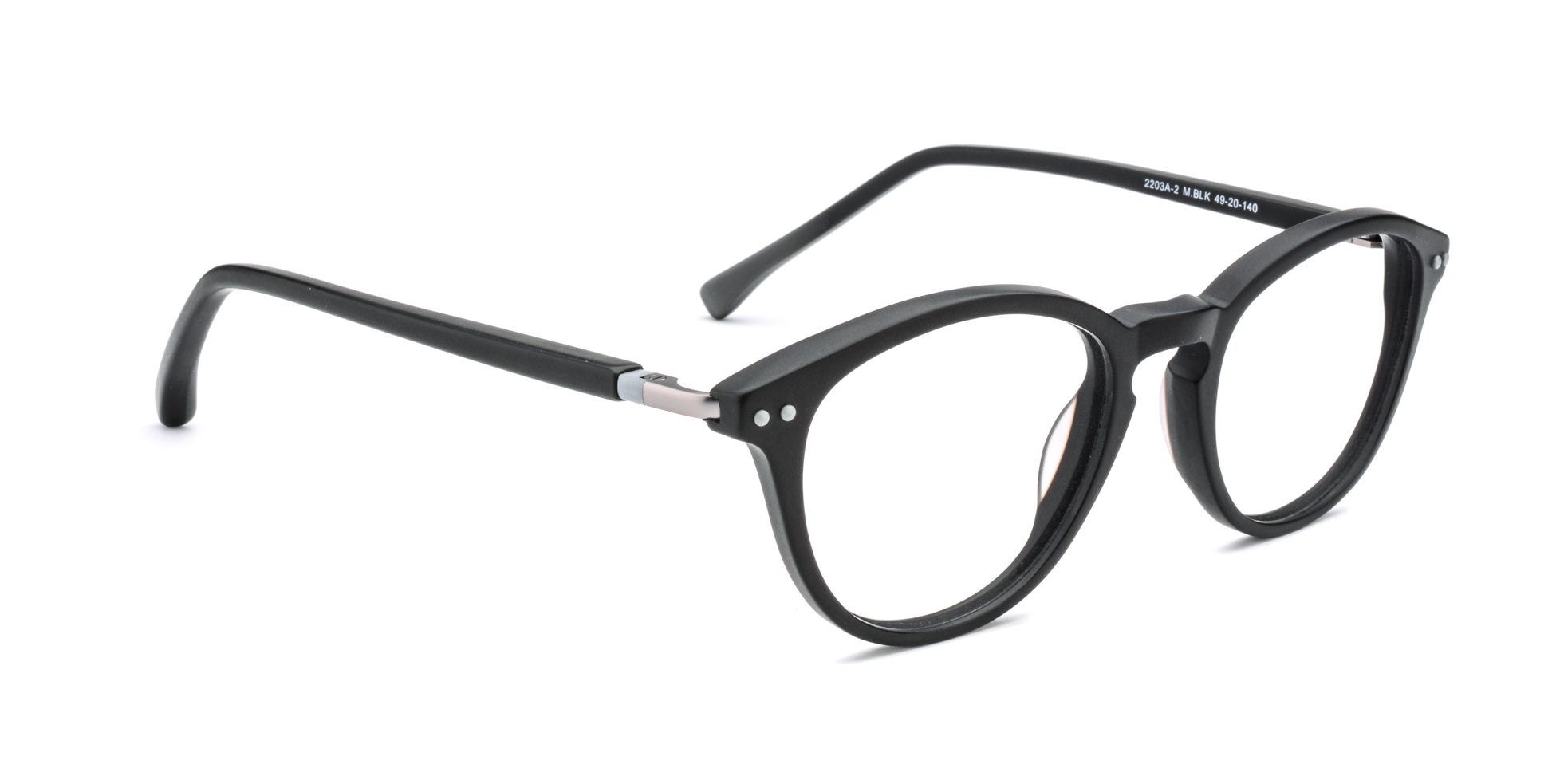 MX2203A-2 | Unisex | Matte Black | Acetate Glasses