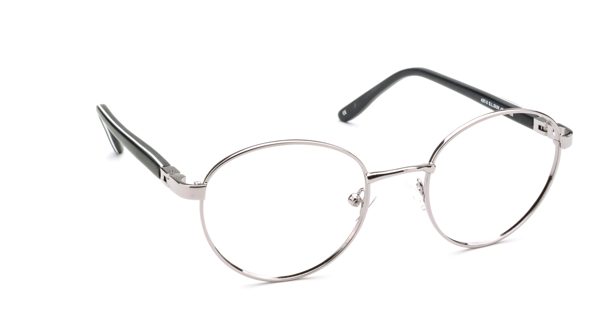 RA437-3 | Unisex | Shiny Gun | Metal Glasses