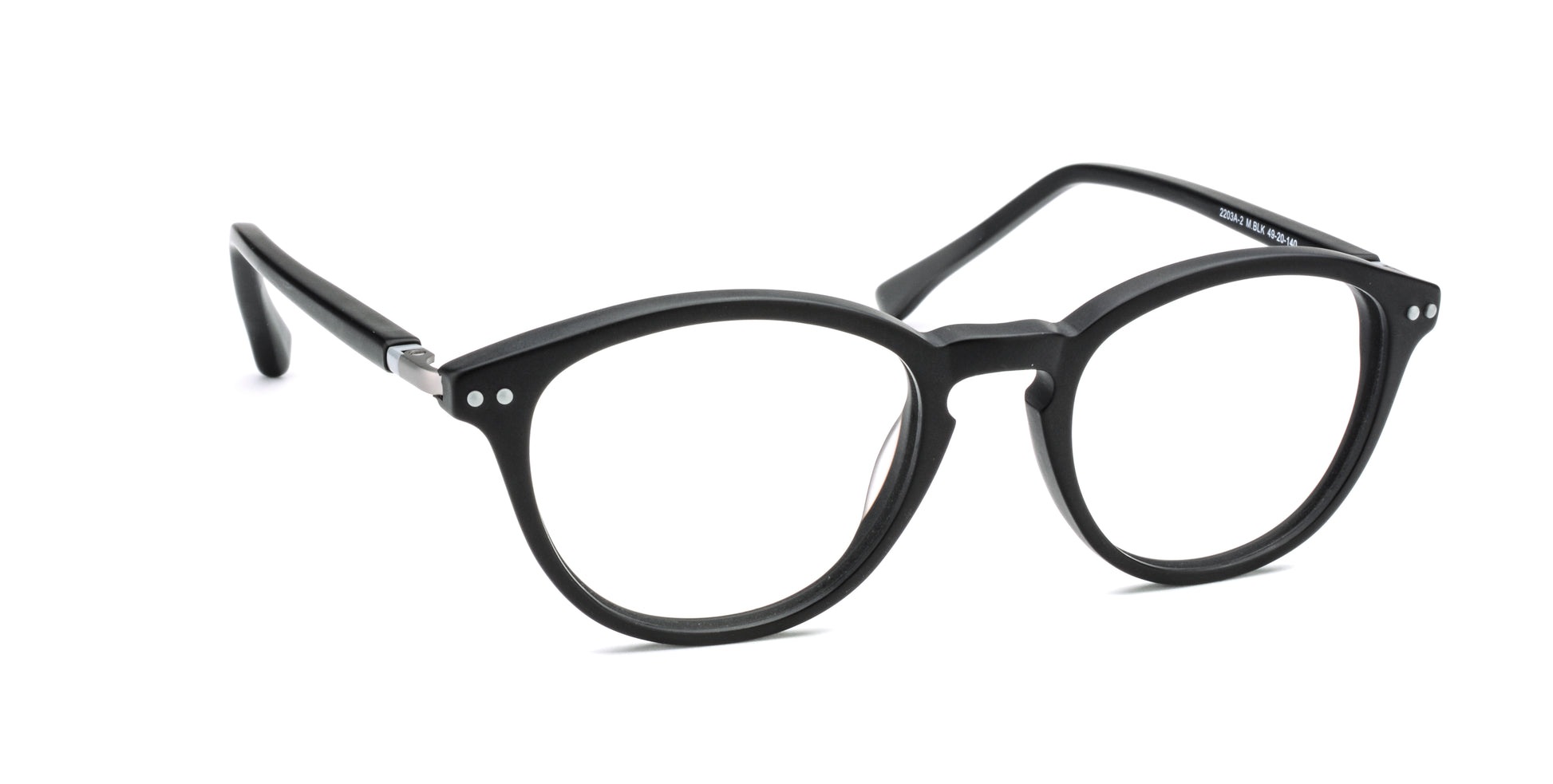 MX2203A-2 | Unisex | Matte Black | Acetate Glasses