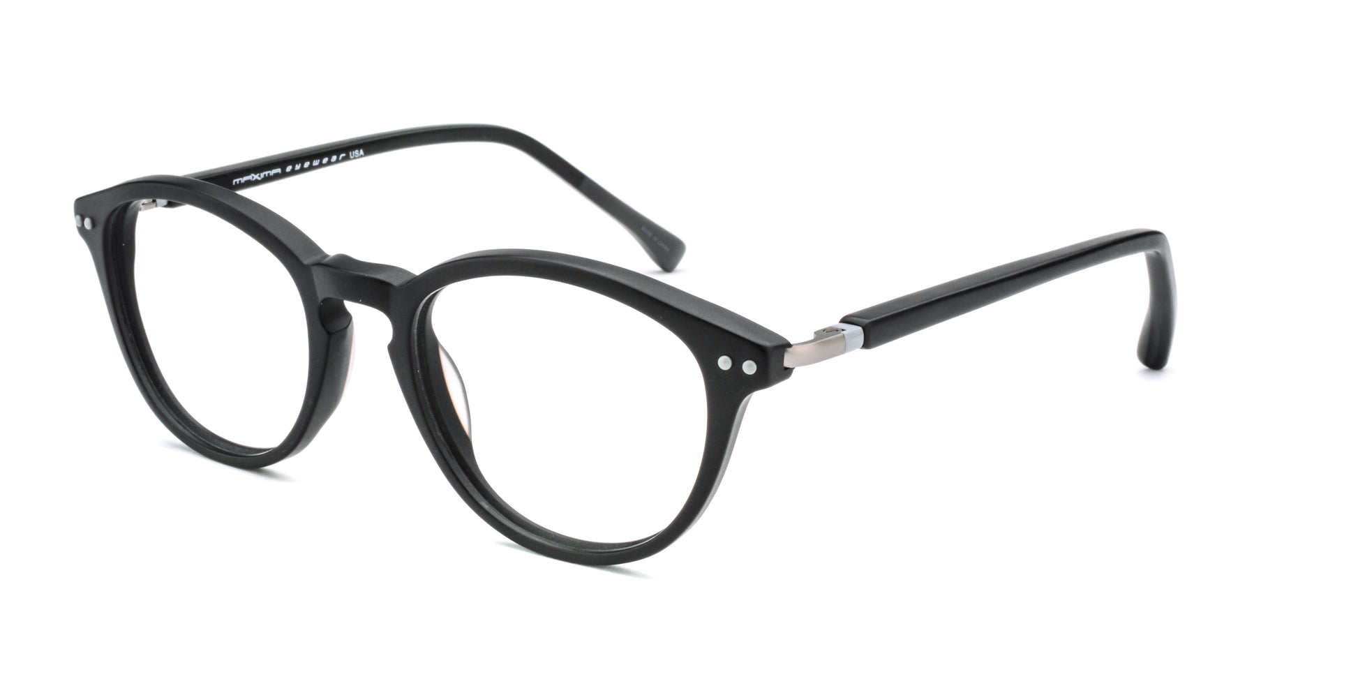 MX2203A-2 | Unisex | Matte Black | Acetate Glasses