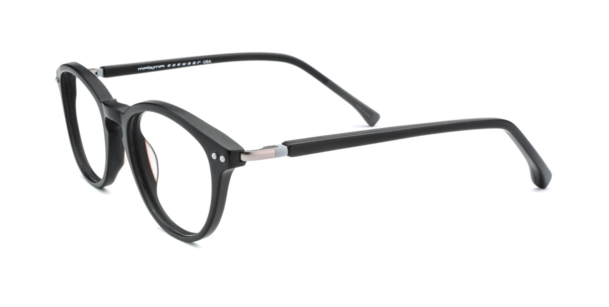 MX2203A-2 | Unisex | Matte Black | Acetate Glasses