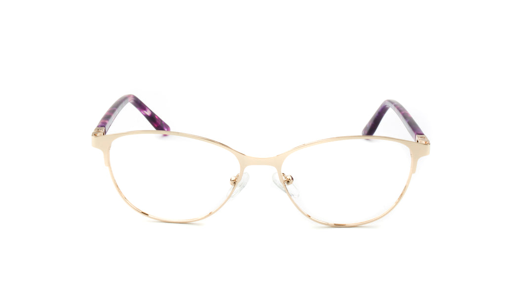 RA441-2 | Women | Shiny Gold | Metal Glasses