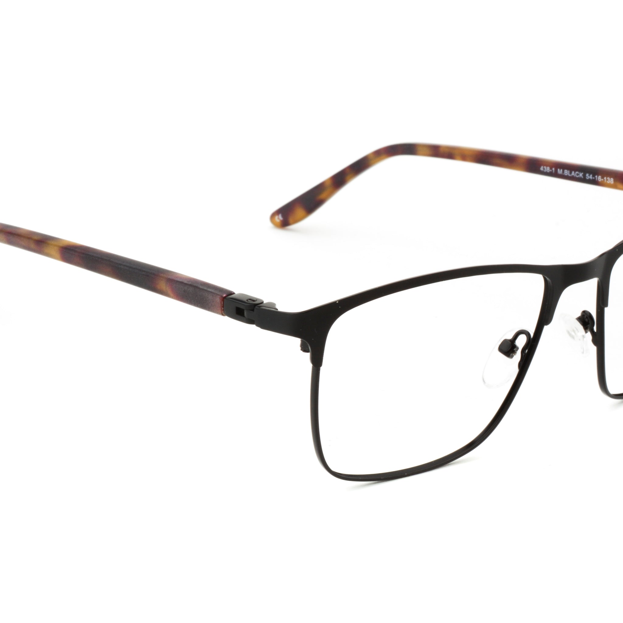 RA438-1 | Men | Matte Black | Metal Glasses