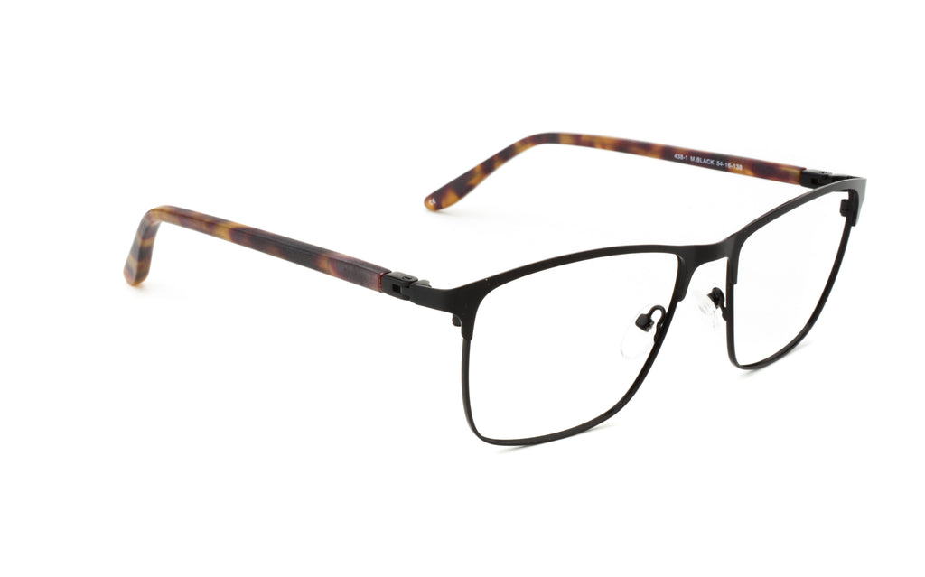 RA438-1 | Men | Matte Black | Metal Glasses