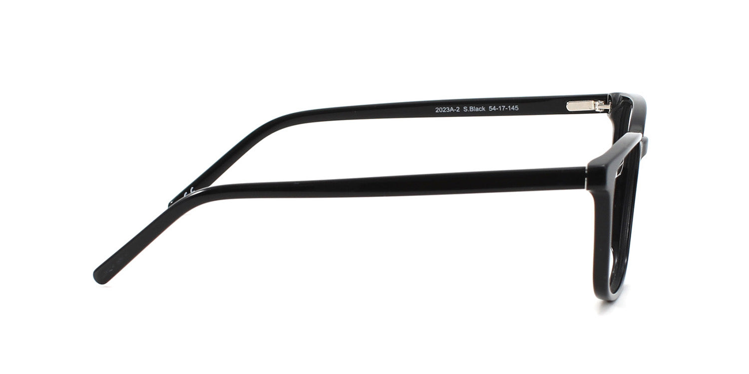 MX2023A-2 | Men | Shiny Black | Acetate Glasses
