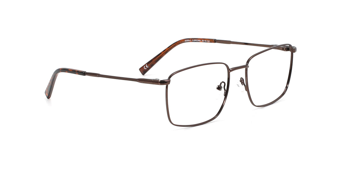 MX2026A-1 | Men | Matte Brown | Metal Glasses
