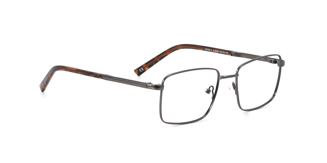 MX2028A-1 | Men | Matte Gun | Metal Glasses