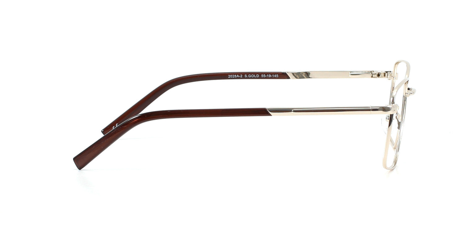 MX2028A-2 | Men | Matte Gold | Metal Glasses