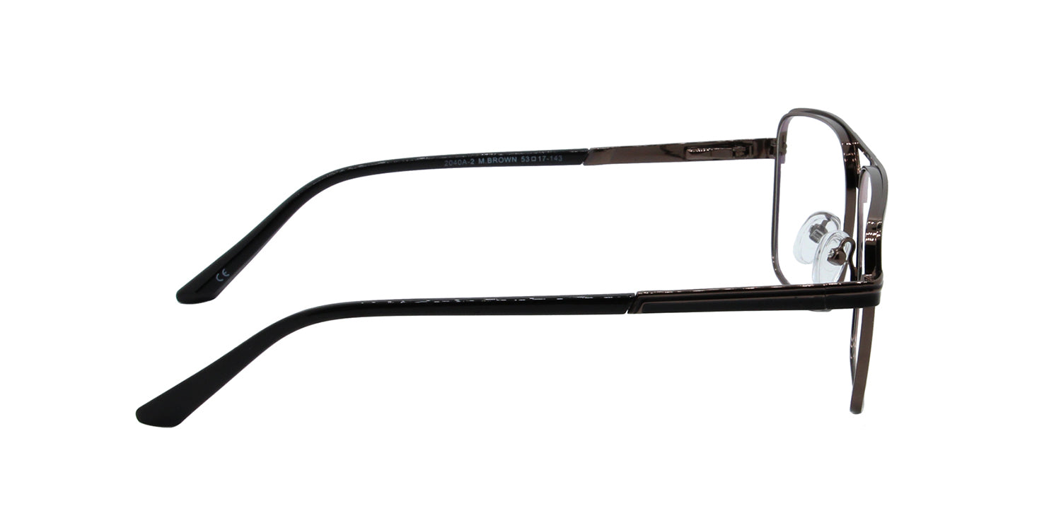 MX2040A-2 | Men | Matte Brown | Metal Glasses