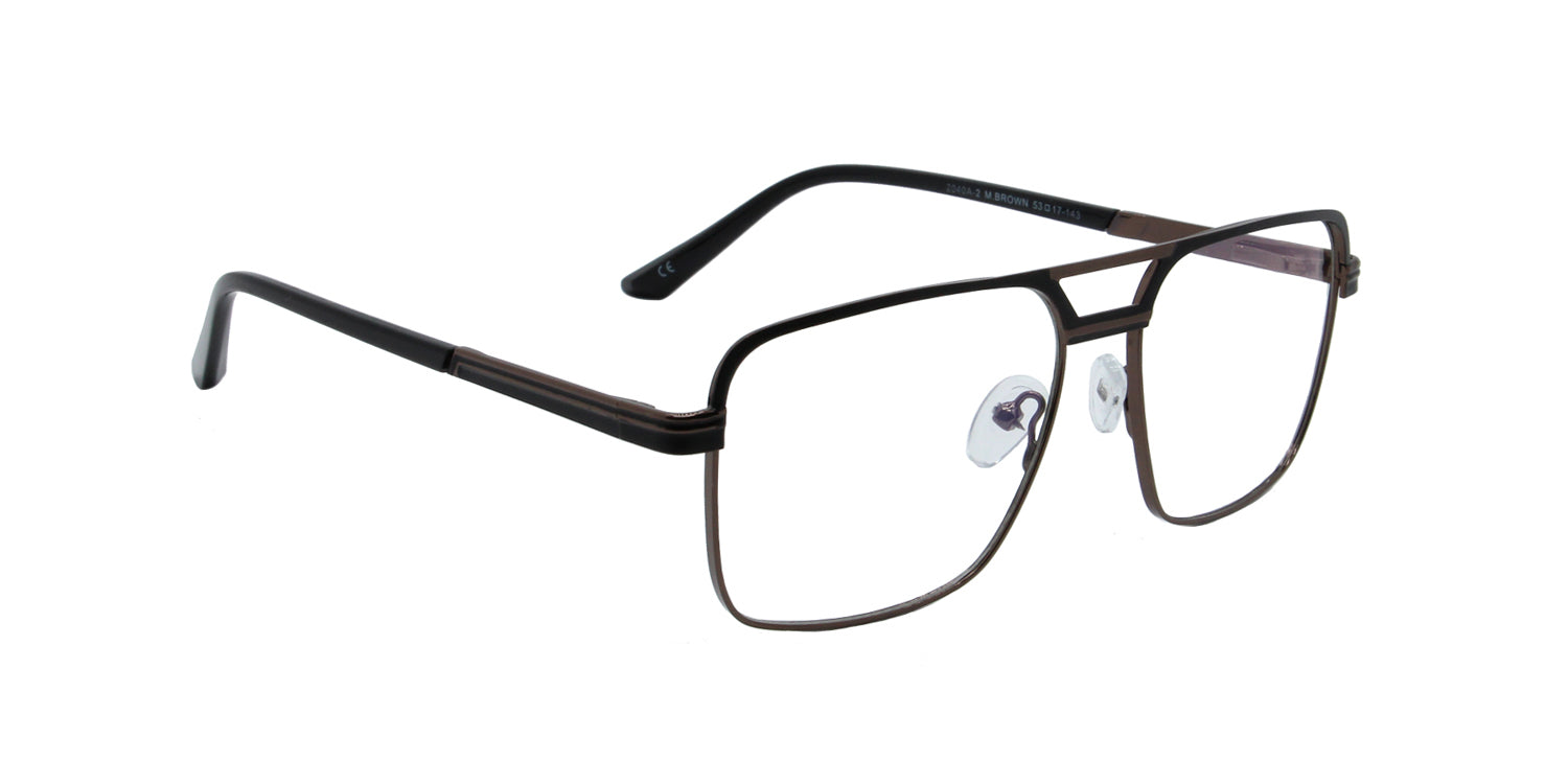 MX2040A-2 | Men | Matte Brown | Metal Glasses