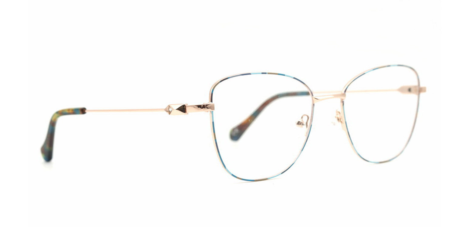 MX2179A-2 | Women | Shiny Blue | Metal Glasses