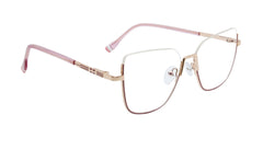 MX2183A-1 | Women | Matte Pink | Metal Glasses